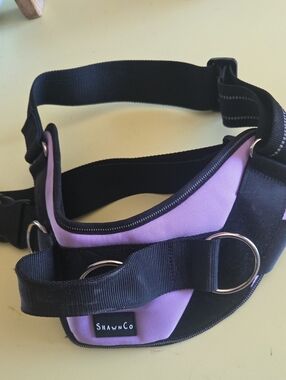 ShawnCo XL Purple & Black Dog Harness